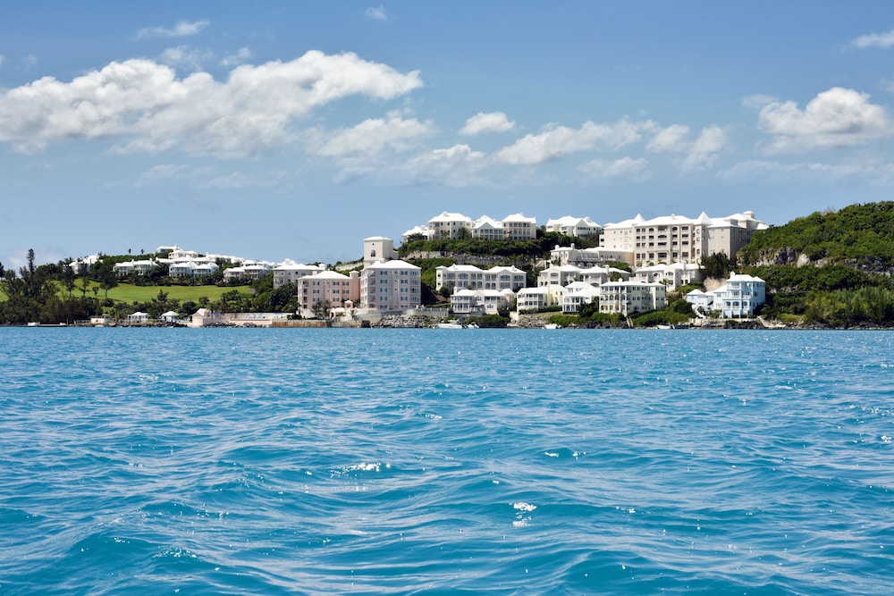 The harbor and hillside grounds at Rosewood Bermuda
